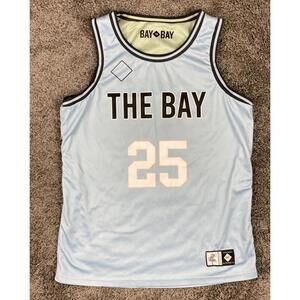 Drop Dimes Co. x Bay to Bay Volleyball Reversible Jersey #25 Light Blue Sz Large